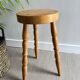 Wooden tripod stool