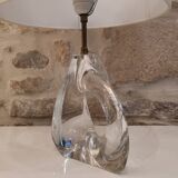 Crystal lamp, free form, daum, 1950