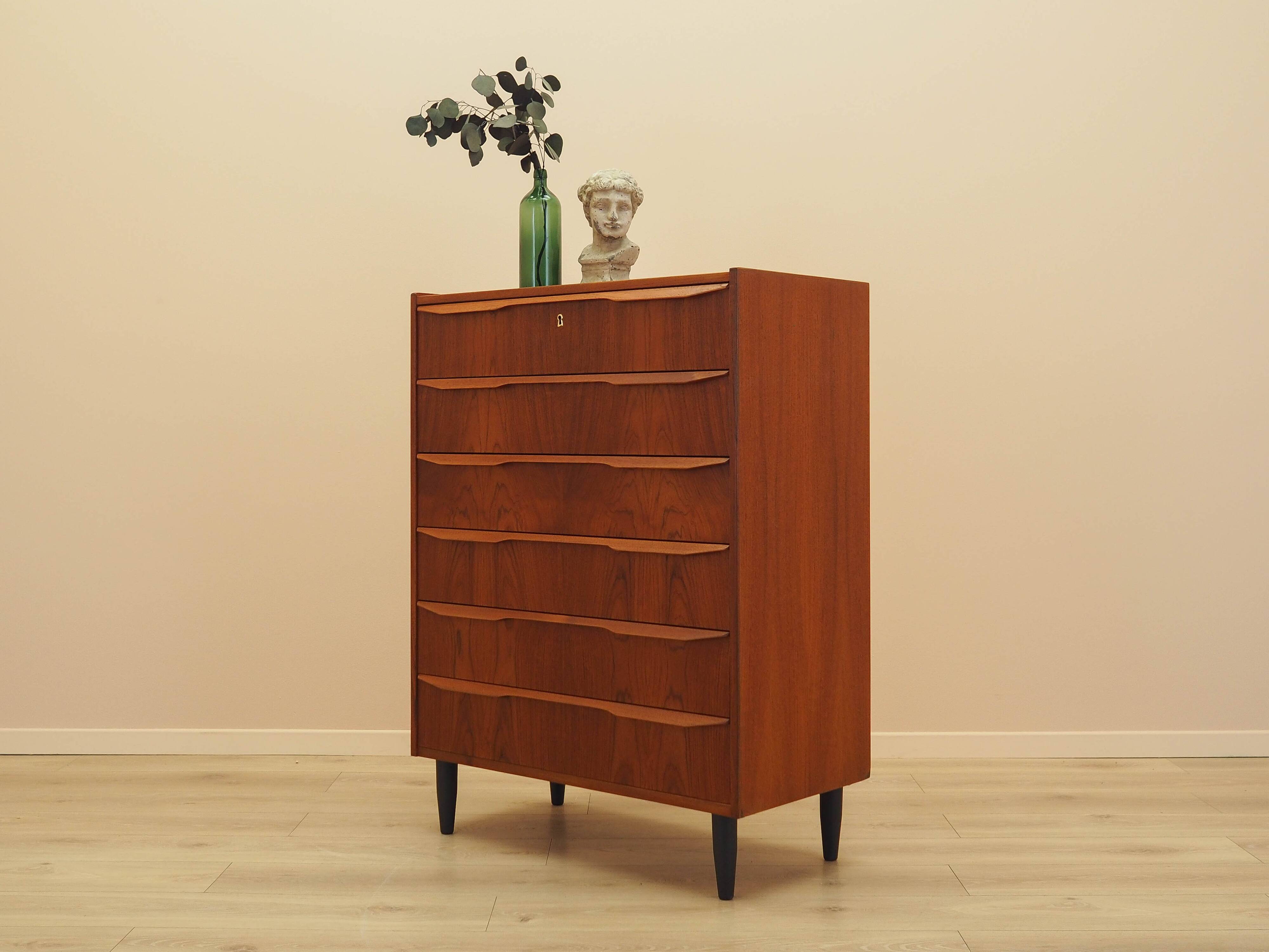Commode en teck, design danois, années 1970, fabriquée au Danemark