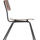 Curved plywood and metal chair, 1950s, set of 4