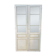 Double glazed interior door in fir from the early 20th century - 2m44 x 1m48