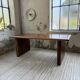 Table, bureau en teck 1970