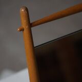 Mid-century Scandinavian floor mirror in wood, 1950–1960