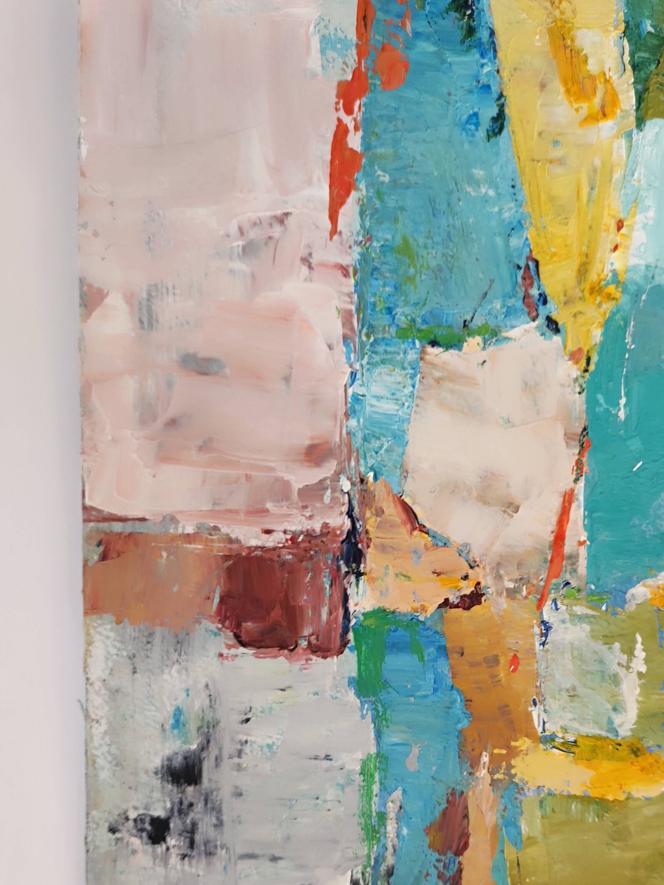 Original painting Modern abstract art Stael