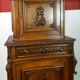 Renaissance hunting lodge cabinet in solid oak
