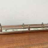 Metal and glass plateau Art Deco / Art Nouveau