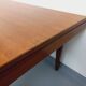 Vintage Scandinavian 50s 60s teak dining table with extension