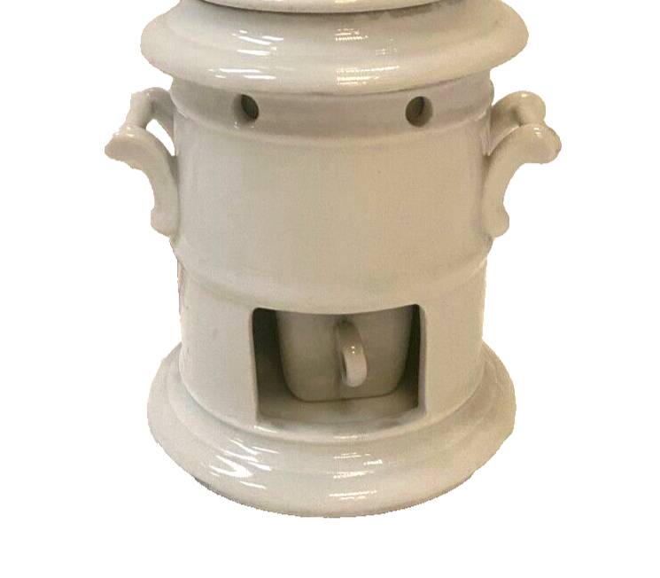 20th century white porcelain teapot