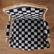 Fauteuil Louis XV style damier