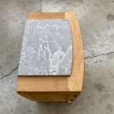 Small oak bedside table