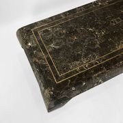 Maitland smith tessellated marble coffee table 1980s vintage usa rare emperador 1970s