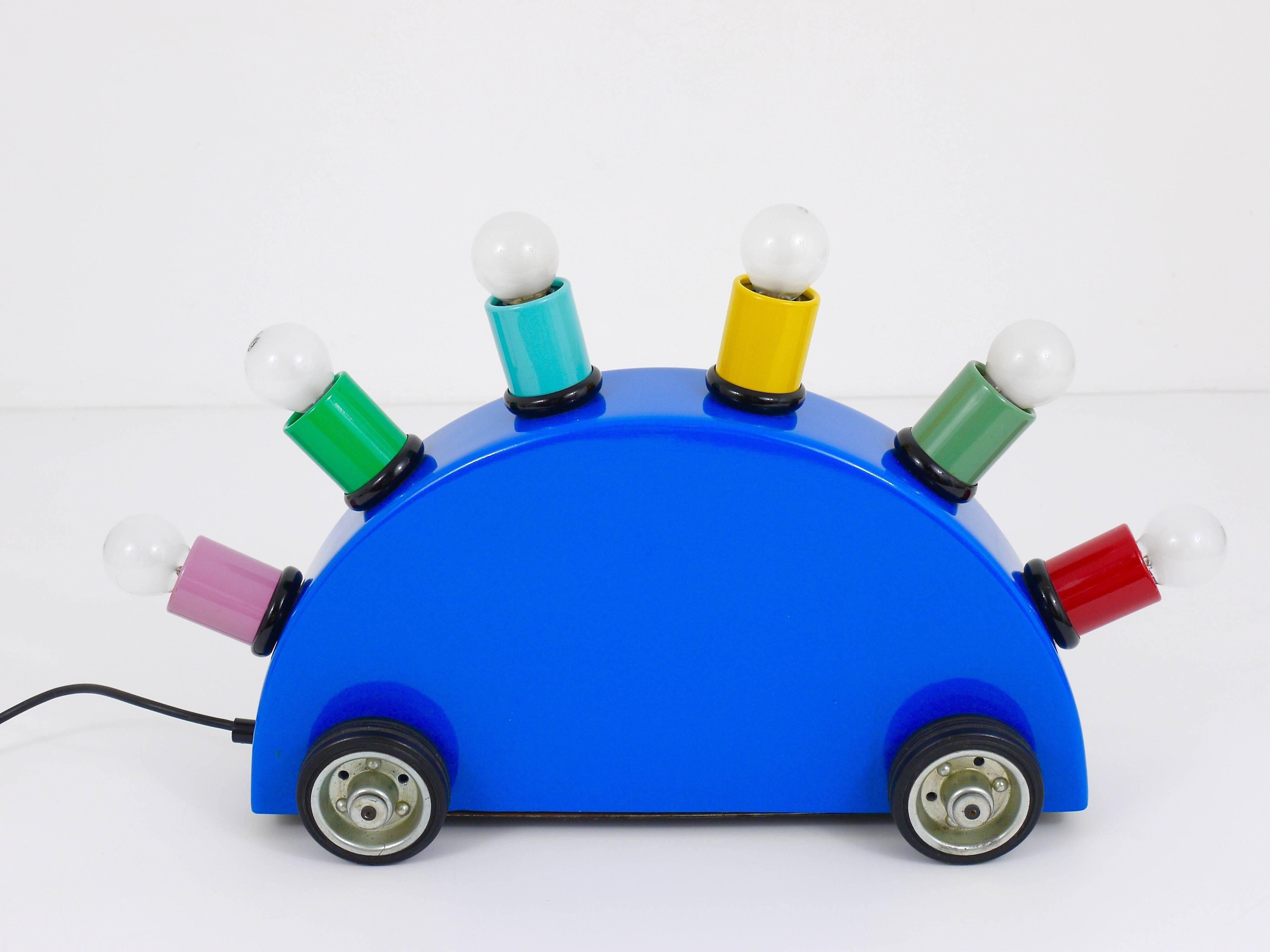 Martine Bedin 1st Edition Super Lamp, Memphis Milano, Postmodern, Italy, 1980s