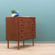Teak chest of drawers, danish design, 1970s, made in denmark