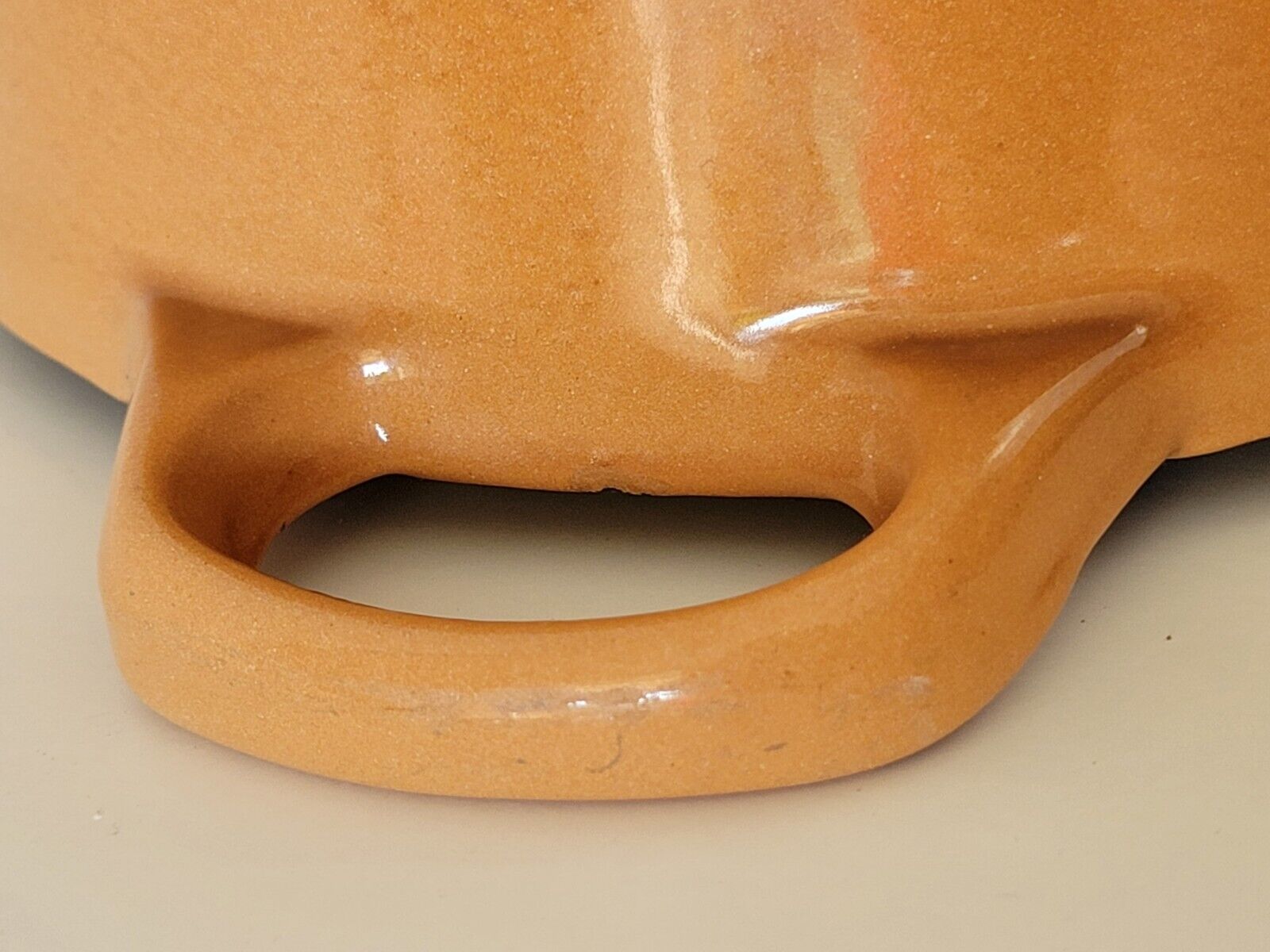 Tureen Le Creuset vintage oval casserole in brown enamelled cast iron size 30