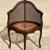 Louis XV Style Walnut Office Chair