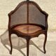 Louis XV Style Walnut Office Chair