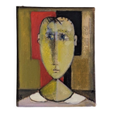 Contemporary Figurative Oil Painting "Portrait of a Boy" Framed, 2009