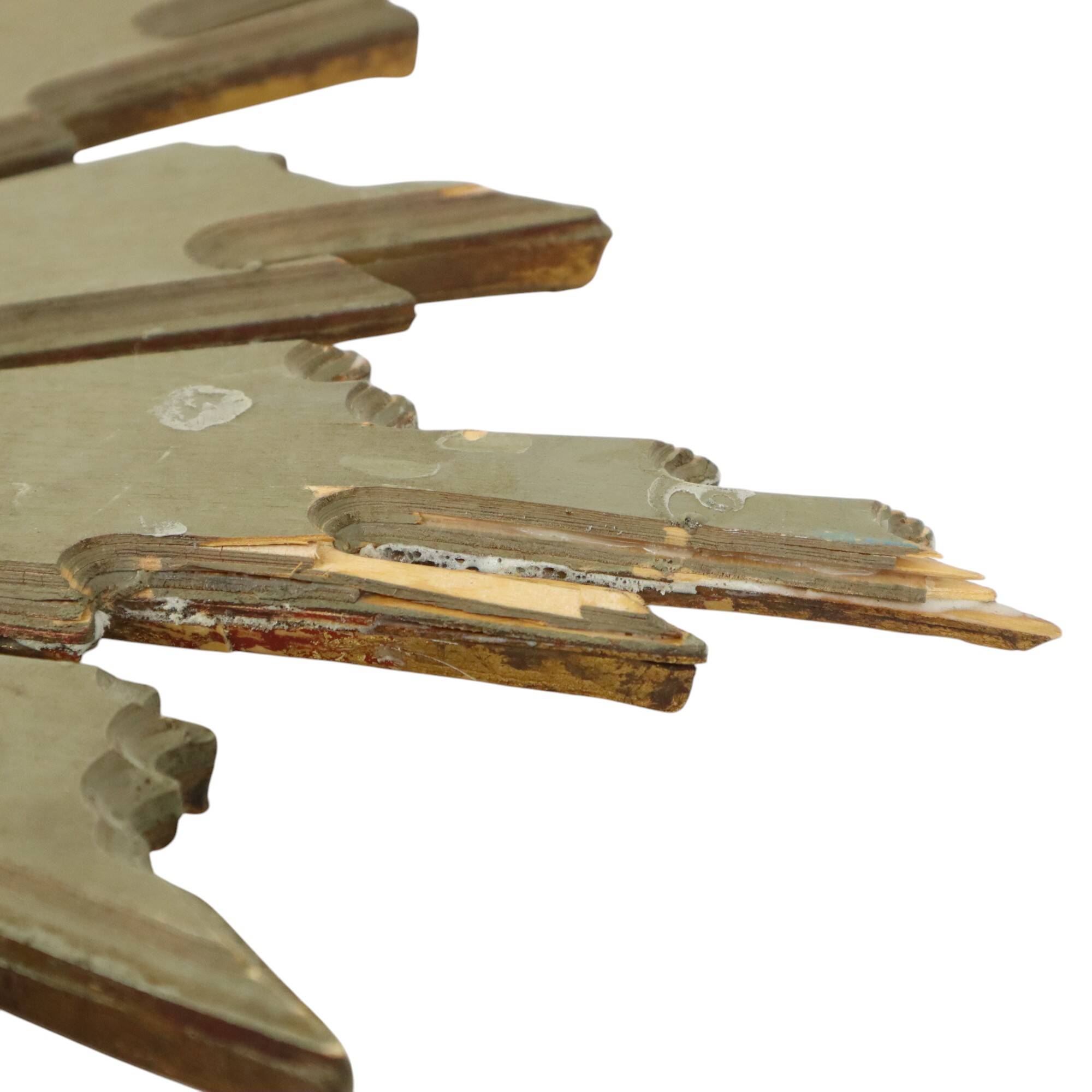 Large Wooden Sun Mirror Sunburst Deknudt Gold Leaf 70cm