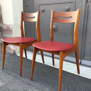 3 Scandinavian chairs 1960 feet compass