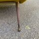 Fauteuil italien jaune moutarde style Mid-Century