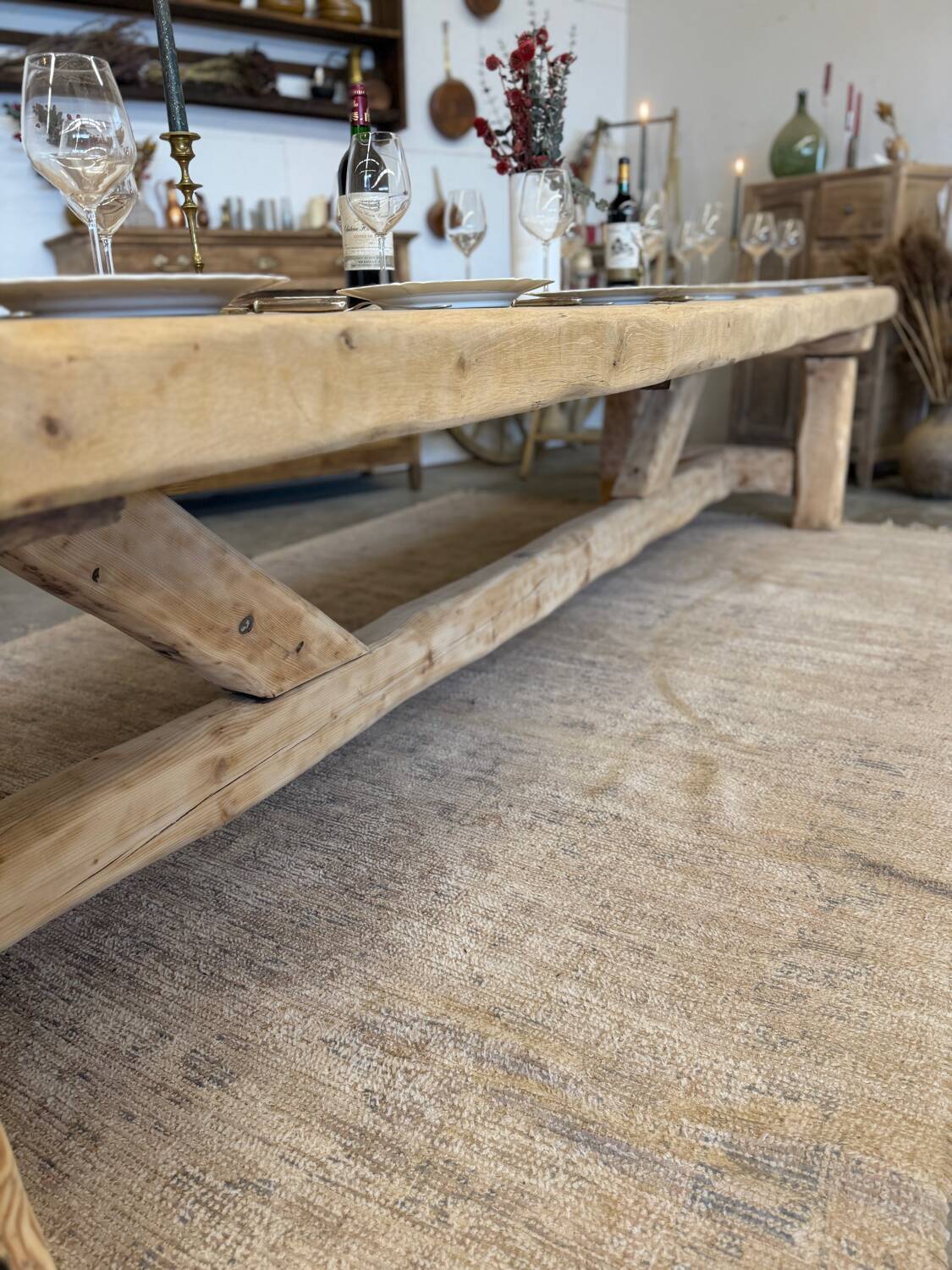 Very large renovated farmhouse table