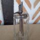 Sucrier vintage verre avec bec verseur