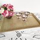 Vintage fiberglass tray, cane pattern