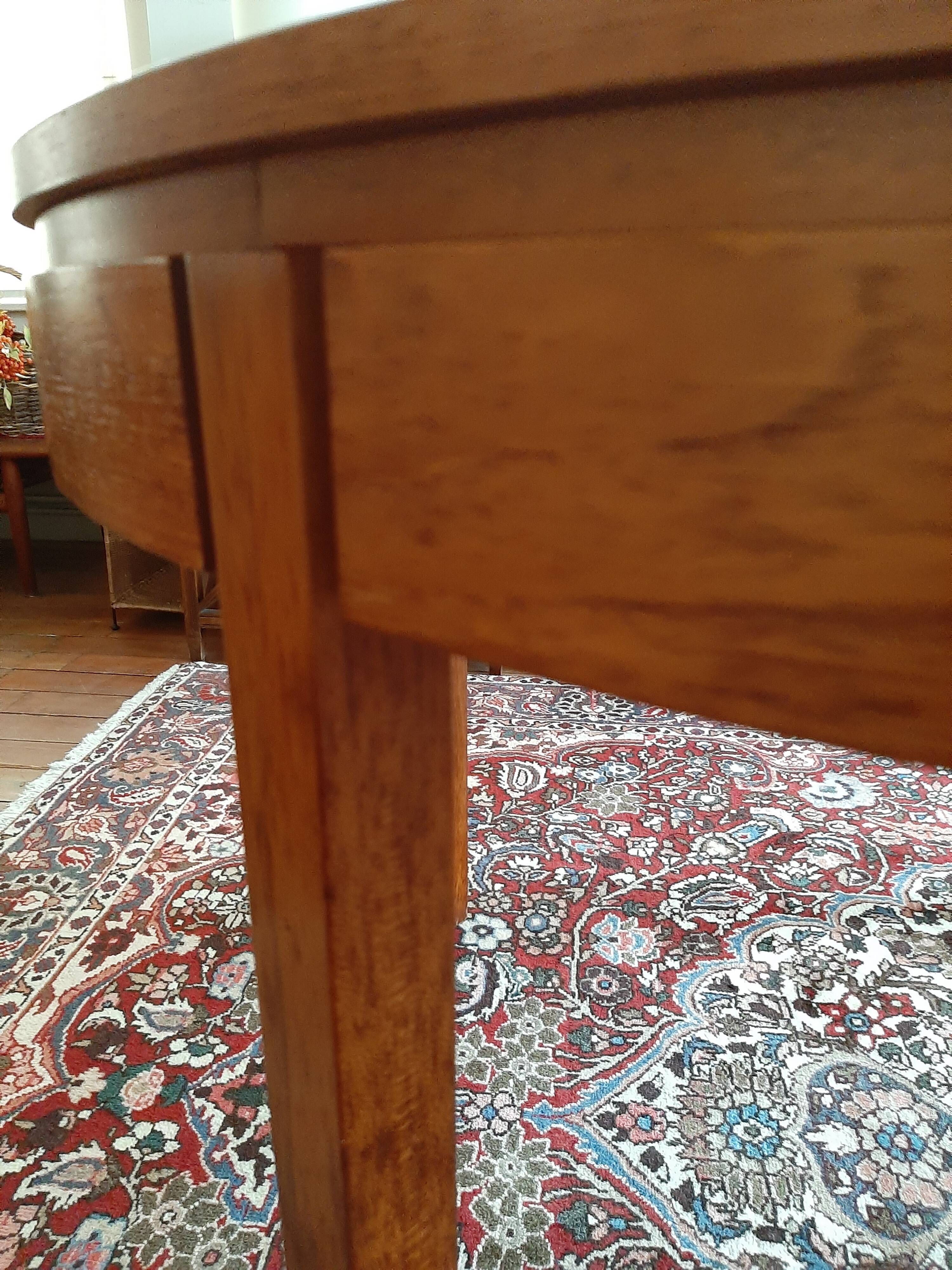 Table ronde extensible scandinave teck vintage
