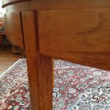 Scandinavian expandable vintage teak round table