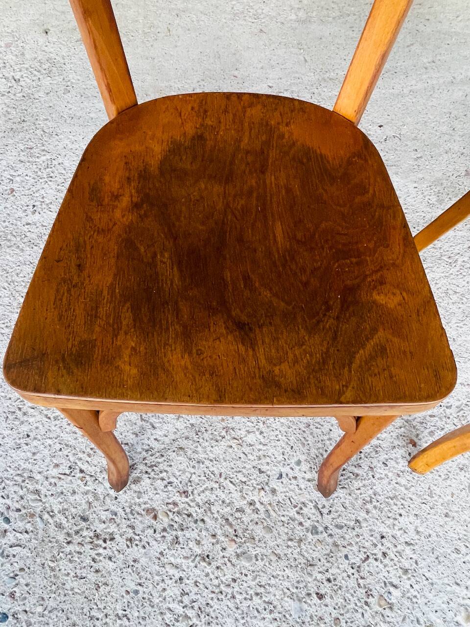 Pair of Baumann bistro chairs, circa 1950's