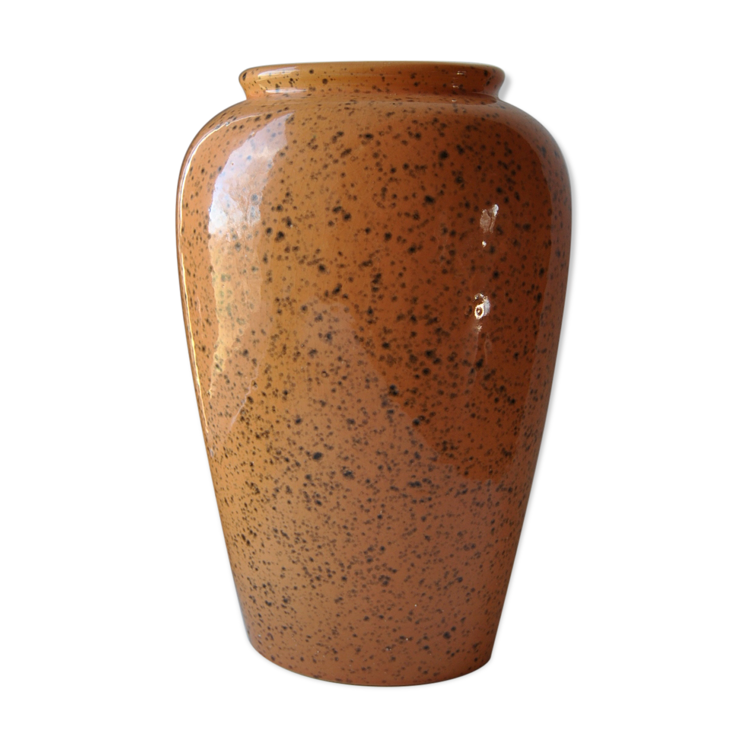 W.Germany 504-30 orange speckled vase 70s
