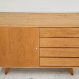 U-458 oak sideboard by Jiri Jiroutek for Interier Praha 1960