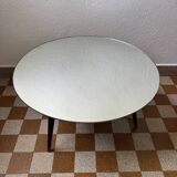 Table basse tripode miroir années 60