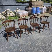 4 western-style bistro chairs in beech wood