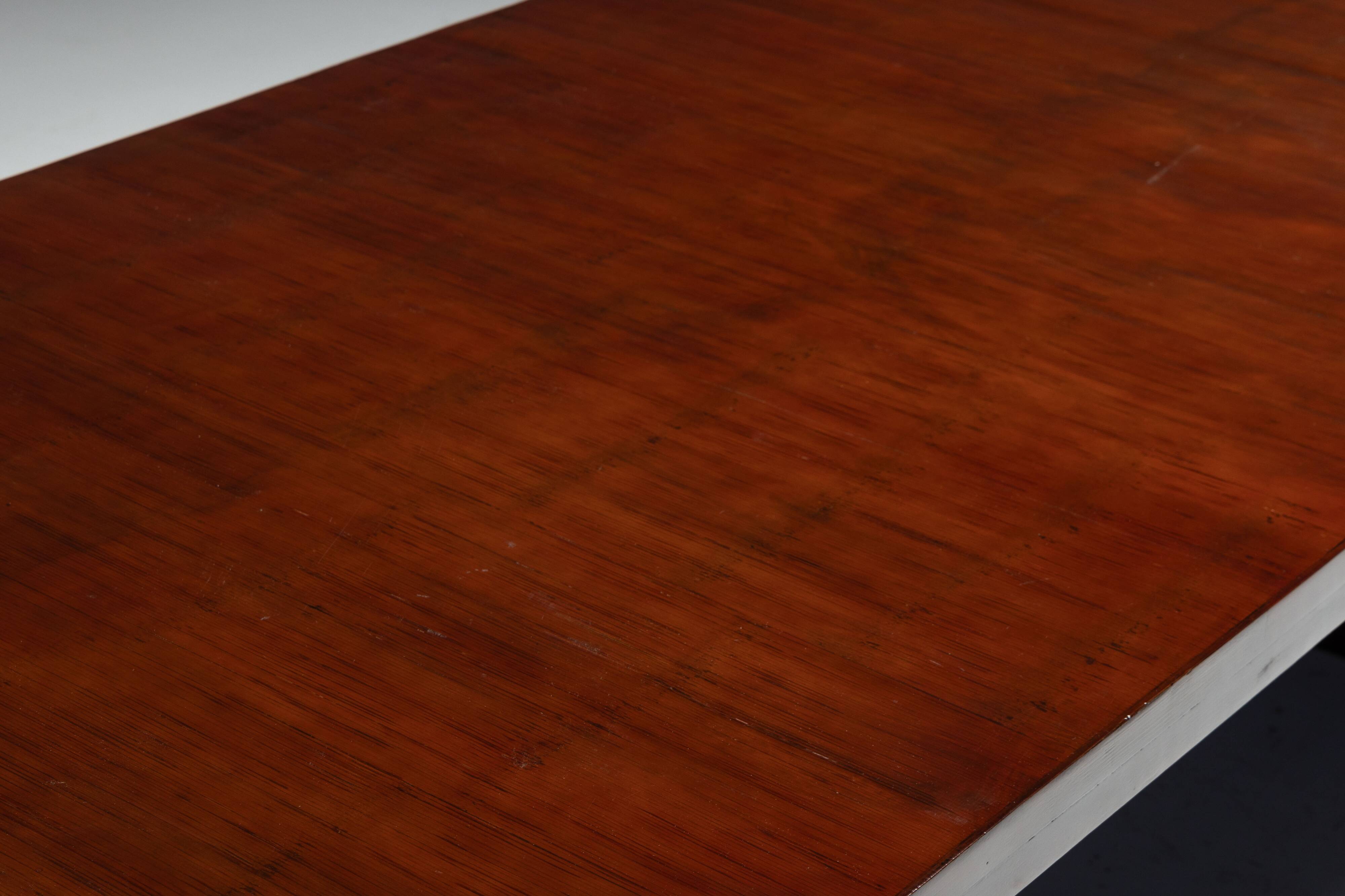 Minimalist Bamboo Dining Table in the Style of Axel Vervoordt, France, 1980s