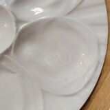 6 oyster plates in Pillivuyt porcelain