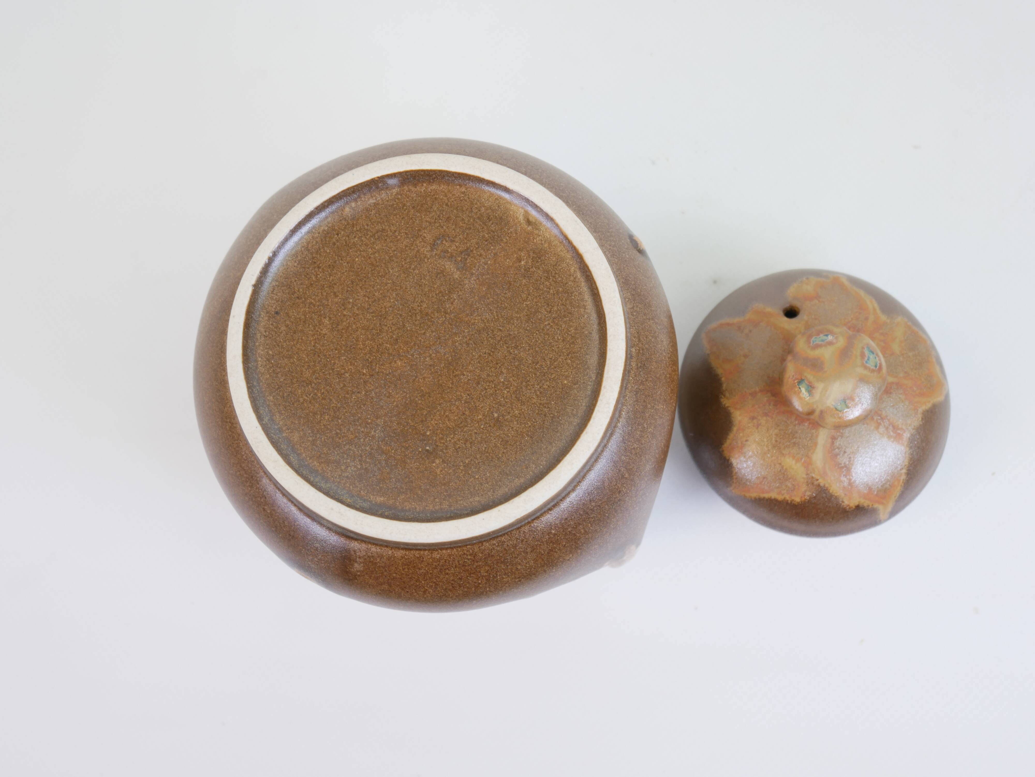 Art Nouveau ceramic sugar bowl from the Denbac factory