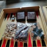 Board game set: checkers - chess - backgammon