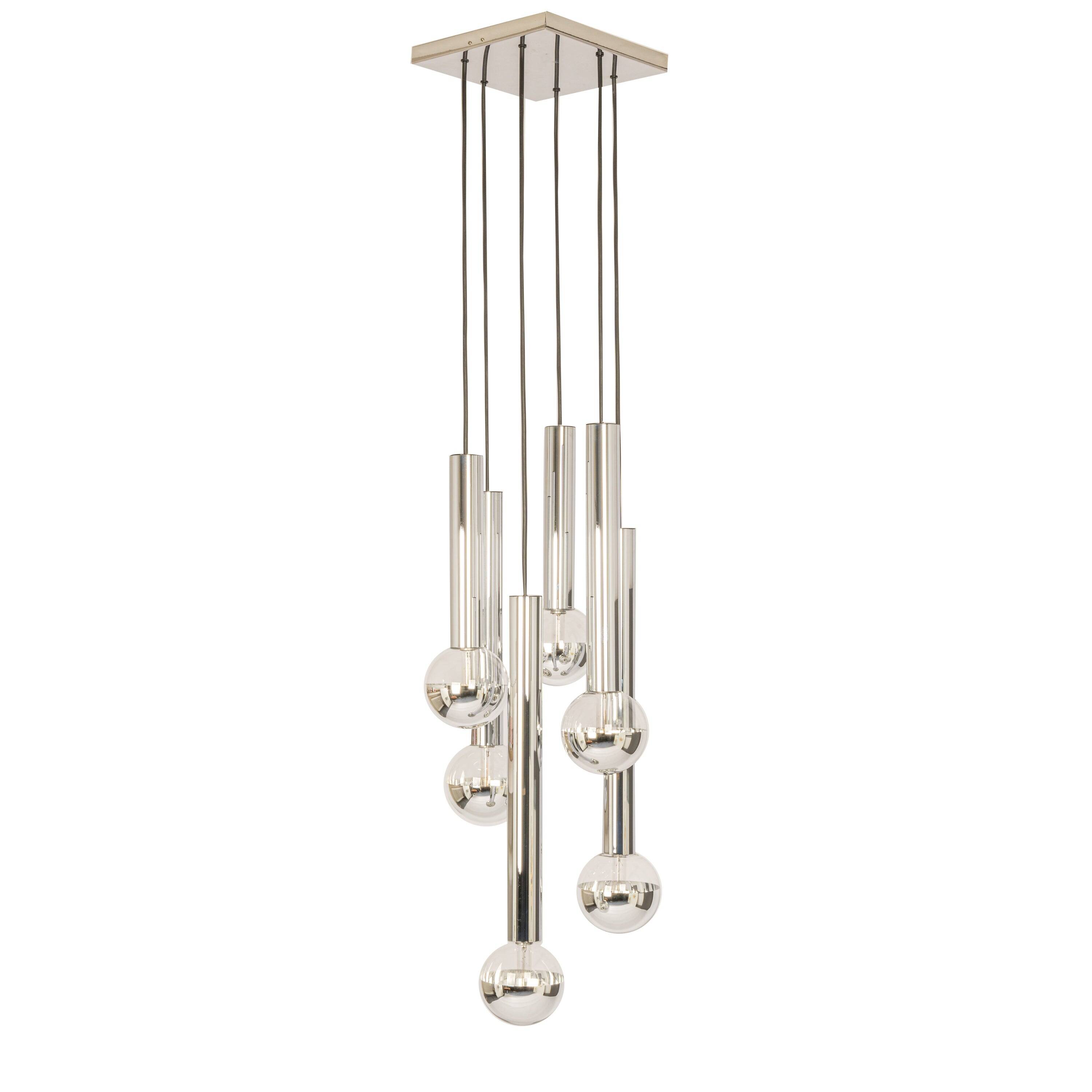 cascade chandelier design for Staff Leuchten, Germany, 1970s