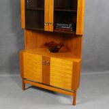 Vitrine d'angle en teck par P.Rimme, années 1960
