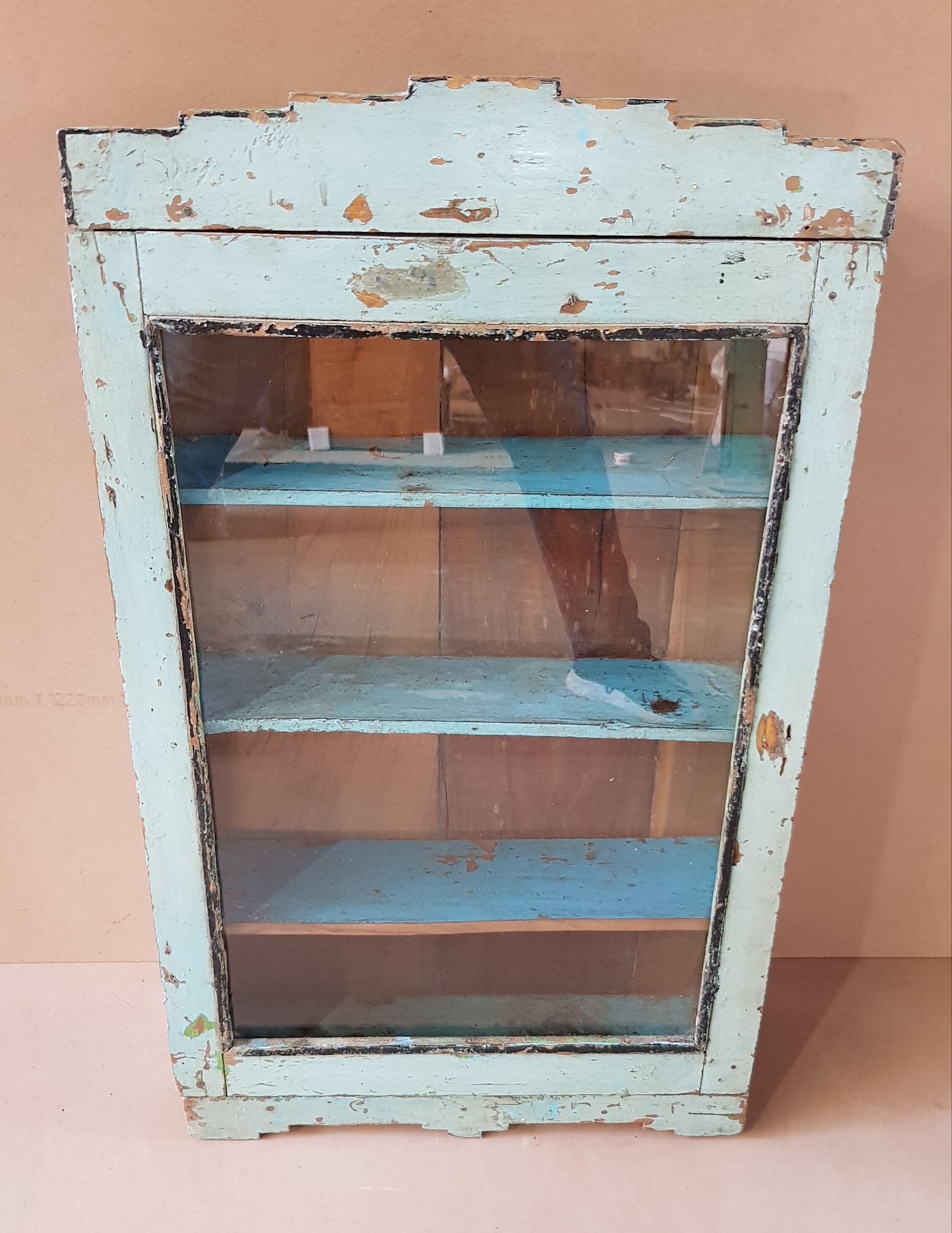 Medicine cabinet - showcase - Burmese teak wall shelf