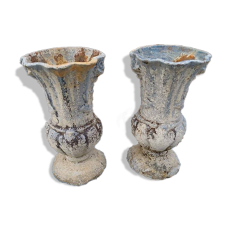 Paire de pots en fonte, Charleville - Mézières 1900