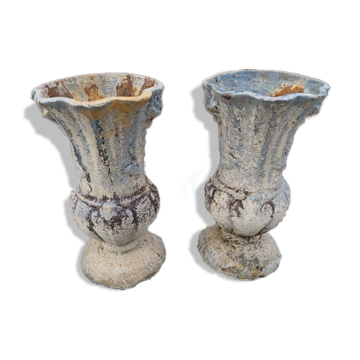 Paire de pots en fonte, Charleville - Mézières 1900