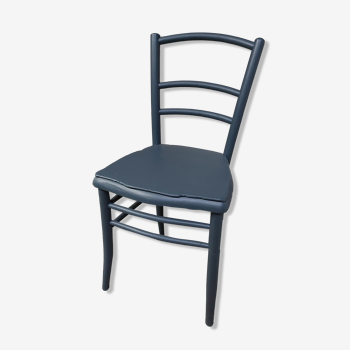 Dark blue wooden chair