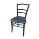 Chaise en bois bleu foncé