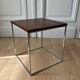 Table d’appoint années 60 en teck et acier chromé