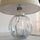 Lamp glass ball blown mathias vintage