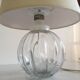 Lampe boule en verre soufflé mathias vintage
