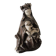 Old Plaster Statuette: Seated Virgin and Child