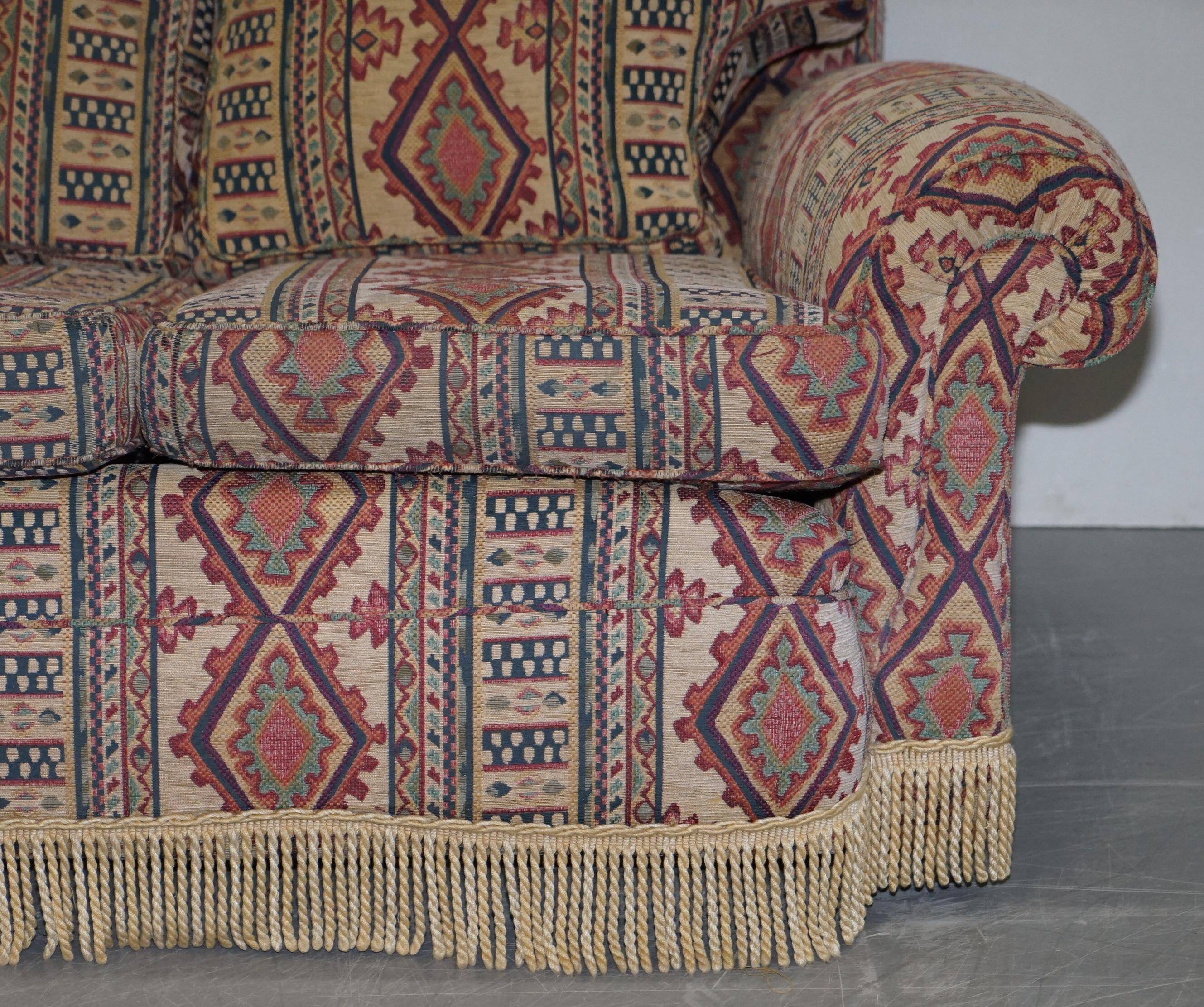 Art Deco style upholstered Kilim sofa